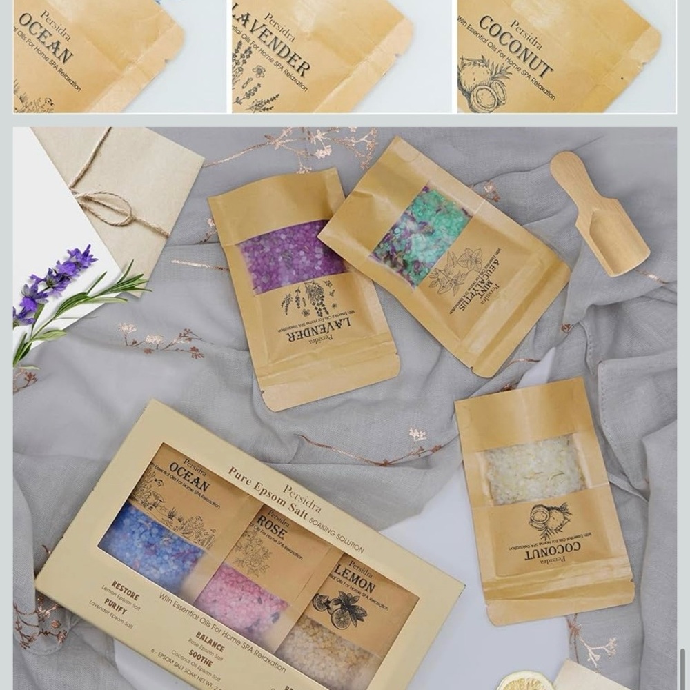 Epsom Salt Soak Gift Set of 6
